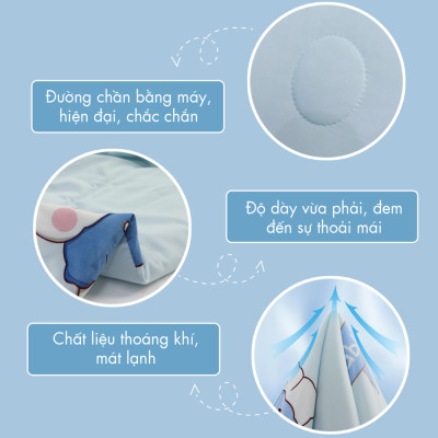 [CHĂN HÈ MÁT LẠNH] Mền lạnh I Cool Advance NIN House NM8029 2mx2m2 | Chăn chần Ice Silk, Chăn điều hoà nhiều độ