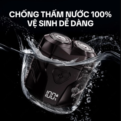 Máy cạo râu Enchen Mini X {New 2025} 15 lưỡi dao tự mài, đầu cạo 3D kháng nước toàn thân pin trâu - Hàng chính hãng