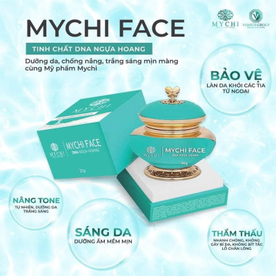 Kem face Mychi và serum cấy trắng lá vàng 24k Mychi