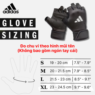 Găng Tay Thể Thao ADIDAS ADGB-1504 Strength Training Gloves - Phụ Kiện Thể Thao Chính Hãng