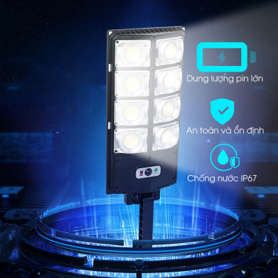 Đèn năng lượng mặt trời cảm biến di chuyển 200w,300w,400w - An Toàn, tiết kiệm điện, lớp IP chống nước, bụi - D1378
