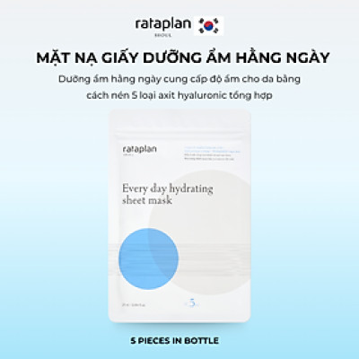 Mặt nạ giấy RATAPLAN dưỡng ẩm hàng ngày, cấp ẩm sâu cho da căng mịn và mềm mại 25ml