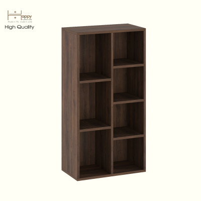 HAPPY FURNITURE ,Kệ sách 7 ngăn - CATY , KSA_094, 52cm x 28cm x 100cm DxRxC
