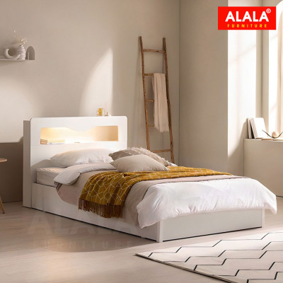 Giường ngủ ALALA1214 + 3 hộc kéo / Miễn phí vận chuyển và lắp đặt/ Đổi trả 30 ngày/ Sản phẩm được bảo hành 5 năm từ thương hiệu ALALA/ Chịu lực 700kg 