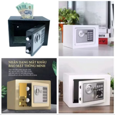 1 KÉT SẮT ĐIỆN TỬ MINI CÓ KHE BỎ TIỀN BẢO MẬT CAO AN TOÀN CHỐNG TRỘM