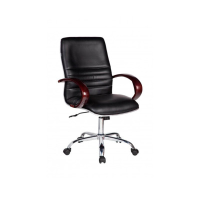 Ghế xoay văn phòng lưng trung bọc da SMLIFE Murray