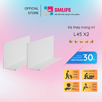 Kệ trang trí treo tường L45 (set 2)