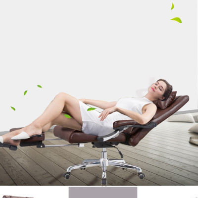 Ghế Giám Đốc Văn Phòng D439 Ngả Lưng kèm 2 Gối - Gác Chân - Siêu Êm - Phân Khúc Trung Lưu dành cho người đau lưng ngồi lâu.