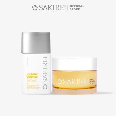 Combo Chống nắng Sakirei SPF 50+ PA++++ & Kem dưỡng phục hồi da Sakirei NMN Revitalize