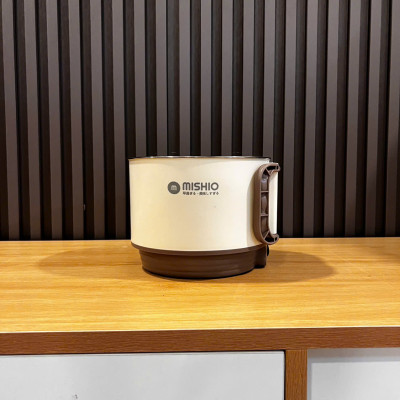 Nồi Lẩu Điện Mini 1.5L Mishio MK392 600W lòng nồi inox 304 không gỉ sét - hàng chính hãng