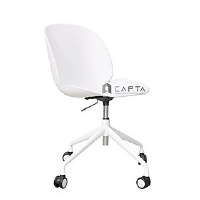 Ghế làm việc tại nhà thân nhựa có bánh xe chân tăng giảm chiều cao xoay 360 độ tại HCM Beetle 7-S