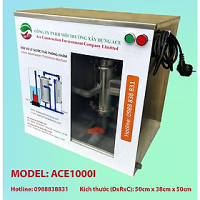 (Hàng chính hãng) Máy lọc nước thải Litero ACE1000I xử lý nước thải Phòng xét nghiệm Công nghệ oxy hoá bậc cao kết hợp lọc nano và than hoạt tính 1 bộ