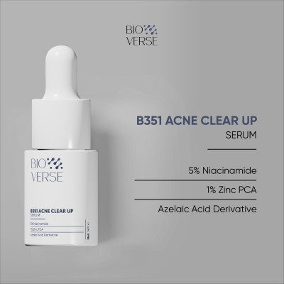 Sample Tinh chất Bioverse hỗ trợ giảm mụn B351 Acne Clear up Serum 5ml