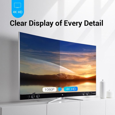 Cáp HDMI chuẩn 2.0 xuất hình 3D, 4K-60Hz - Male Cable HDMI 2.0 High Speed 3D 4K 60Hz Vention - Hàng chính hãng
