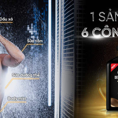 Dưỡng Tắm Gội Cho Nam Hương Nước Hoa Cao Cấp 6in1 Bell Home 300ml