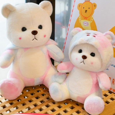 Thú nhồi bông Lena loang đội nón dễ thương - Size từ 50cm đến 80cm - Quà tặng gấu bông Lena họa tiết Galaxy êm mịn.