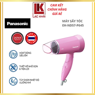 Máy sấy tóc Panasonic EH-ND57-P645 (Màu Hồng) – Công Suất 1500W - Hàng chính hãng - Bảo hành chính hãng 12 tháng, Chất lượng Nhật Bản