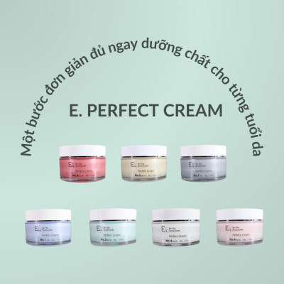 Kem dưỡng da organic Nhật Bản E. Perfect Cream 4, dạng gel, all in one, skincare