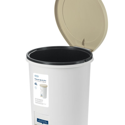 Thùng rác đạp tròn Hiro 6L loại đẹp