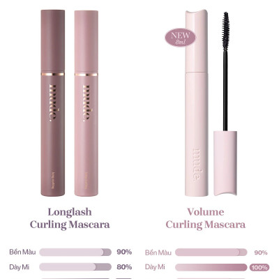Mascara Chuốt Dày Mi Định Hình Mi Tốt Mude Inspire Volume Curling Mascara (8ml)