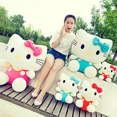 Gấu Bông Mèo Kitty Dễ Thương Cho Bé (20cm--->50cm) Hàng Xịn Cao Cấp, An Toàn Cho Trẻ Nhỏ