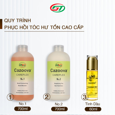 Dầu xả phục hồi tóc hư tổn, dưỡng tóc nhuộm Cazoova Careplex No.2 300ML & 700ML