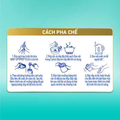 Bộ 3 lon Sữa bột NAN OPTIPRO PLUS 4 Nestle Bé 2-6 tuổi 800g/lon Giúp tiêu hóa tốt