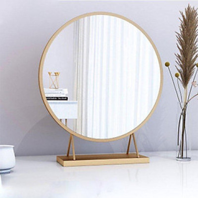 Bộ bàn ghế trang điểm: Bàn phấn hai ngăn hộp vuông chân gỗ viền đen  + Ghế nơ đen + Gương