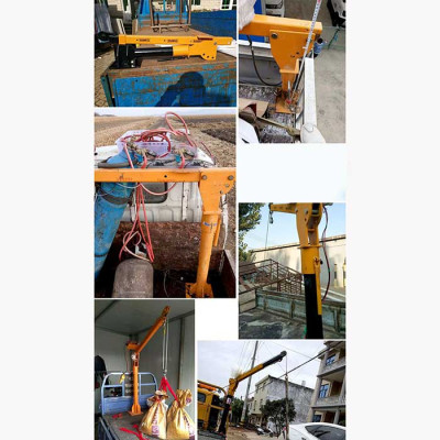 Cẩu xoay 360 độ ABG 500/1000kg cần cẩu xe tải xoay chuyên dùng để lắp đặt trên xe ô tô nâng hạ hàng hóa chính hãng
