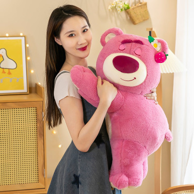 Gấu Bông Gấu Dâu Losto Nằm Dễ Thương Siêu Hot (25cm--->1m3) Gối Ôm Gấu Dâu Losto Cute Mềm Mịn, Hàng Xịn Cao Cấp Loại 1