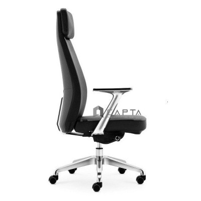 Ghế xoay văn phòng dành cho Giám đốc CM4407-P Nội thất Capta Ghế Lãnh đạo da PVC cao cấp chân xoay tay nhôm Office Chair 