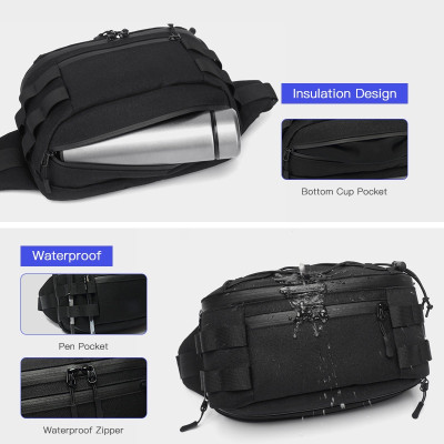 Túi đeo chéo ngực OZUKO chống thấm nước thời trang cho nam và nữ