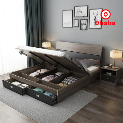 GIƯỜNG NGỦ GỖ CÔNG NGHIỆP CAO CẤP OHAHA - GC011