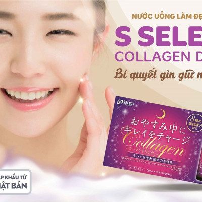 [Tặng Quà] Combo 3 Hộp Nước Uống Đẹp Da Collagen S Select Nhật Bản Liệu Trình Trẻ Hóa, Dưỡng Sáng Da Hoàn Hảo (30 Lọ)