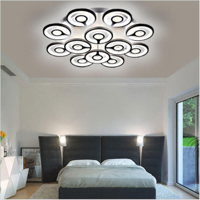 Đèn trần RENTOR 3 chế độ ánh sáng hiện đại trang trí nội thất - kèm bóng LED chuyên dụng và điều khiển từ xa