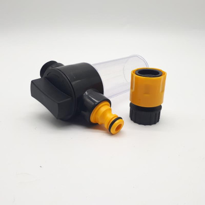 Bộ vòi xịt nước tưới cây, Rửa xe BTD-5205 vòi súng đồng VOI-17 kèm bình xà phòng - màu ngẫu nhiên