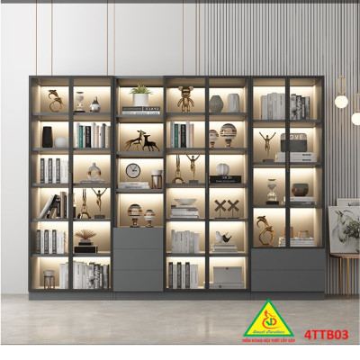 Tủ trưng bày sản phẩm cánh kính,  tủ đa năng 4TTB03 - Nội thất lắp ráp Viễn Đông Adv