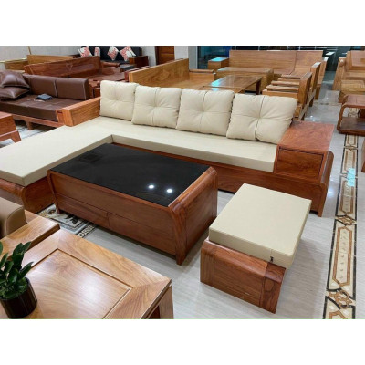 Bộ bàn ghế Đại Phát phòng khách gỗ hương giá thật