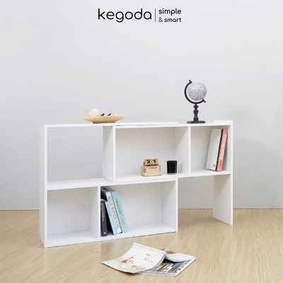 Kệ Gỗ Thông Minh 2 Khối Phong Cách Hàn Quốc Dễ Dàng Điều Chỉnh Thương Hiệu KEGODA KGD06
