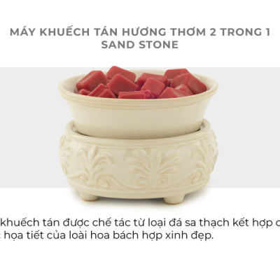 Máy khuếch tán hương thơm 2 trong 1 - Sand Stone