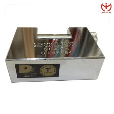 Khóa cầu ngang Solex CU 67/84 thân đồng bọc crom rộng 84mm - MSOFT
