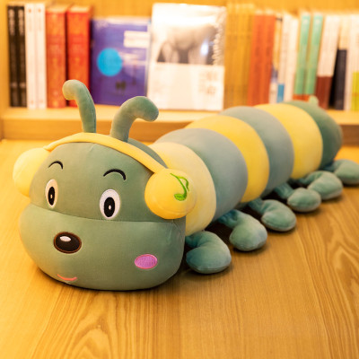 Thú bông con sâu đeo tai nghe headphone dễ thương siêu mềm mịn (70cm) Gối ôm con sâu đeo tai nghe đáng yêu cute