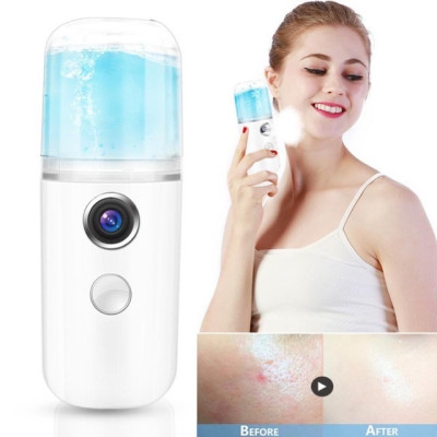 Dụng cụ trang điểm làm đẹp _ Xịt khoáng nano mini cầm tay , xịt  phun sương mặt , cấp ẩm , mịn màng ,mát mẻ , không bị khô ,hợp với người ngồi văn phòng , thiết kế nhỏ gọn dễ mang theo mọi nơi
