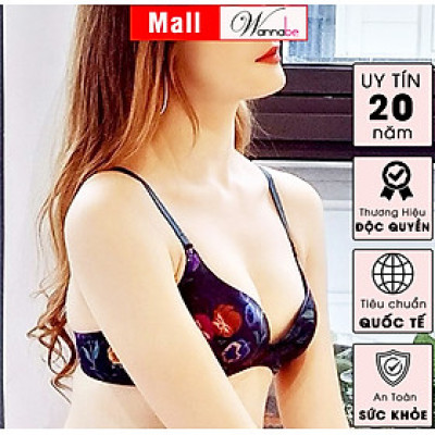 Áo ngực mút mỏng Wannabe ANT01 thun cotton họa tiết xinh xắn, đáng yêu