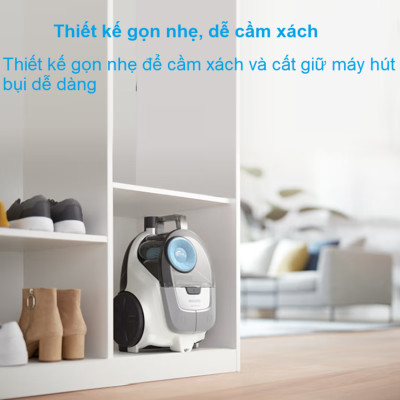 Máy hút bụi thương hiệu Philips XB2023/81, Serial 2000, công suất 1500W - Hàng Chính Hãng
