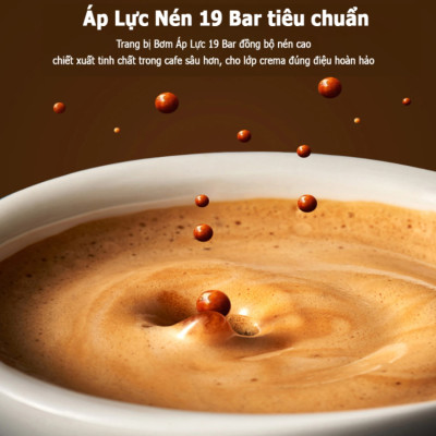 Máy pha cà phê Espresso chuyên nghiệp, thương hiệu Mỹ HiBREW cao cấp H8A, 1250W, 19 Bar - Bảo hành 12 Tháng, Hàng chính hãng