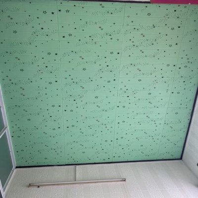 Bộ 10 Tấm Xốp Dán Tường Vân Gỗ Sao Cách Âm, Chống Va Đập, Bền Đẹp, Sang Trọng 