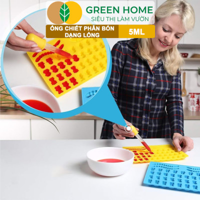 Ống Pipet GreenHome, 5ml, D15cm, Chiết Phân Bón Dạng Nước, Có Vạch Định Lượng, Đa Năng, Tiện Dụng