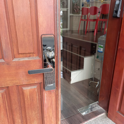 Khóa Vân Tay Kaimi BTM101 Màu Viền Đồng - Hàng Chính Hãng