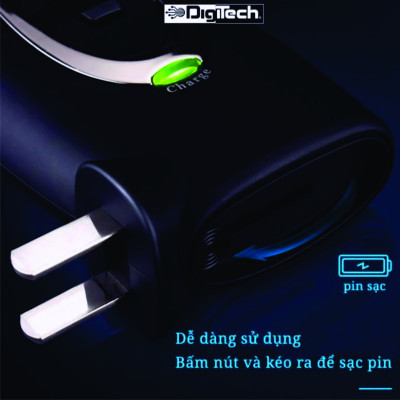 (Tặng kèm 2 lưỡi cạo thay thế) Máy cạo râu mini 2 lưỡi tự mài độ bền cao, sạc điện 220v trực tiếp dễ dàng tiện lợi Hàng Nhập Khẩu